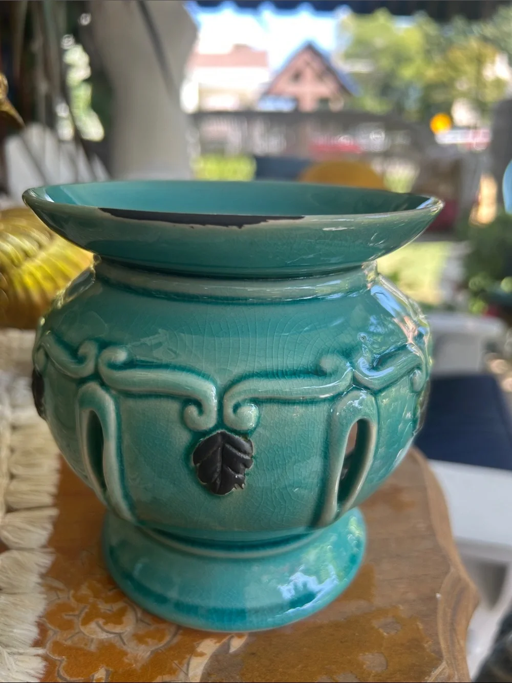 Turquoise Ceramic Wax Fragrance Warmer